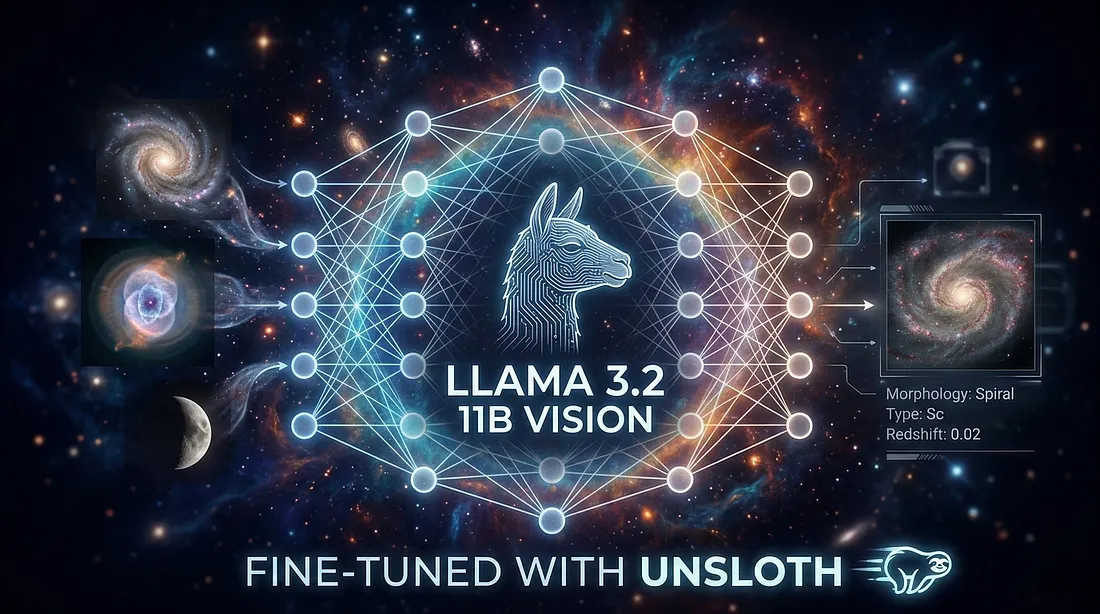 Featured image for Fine-Tuning Llama 3.2 11B Vision on an Astronomy Dataset with Unsloth article